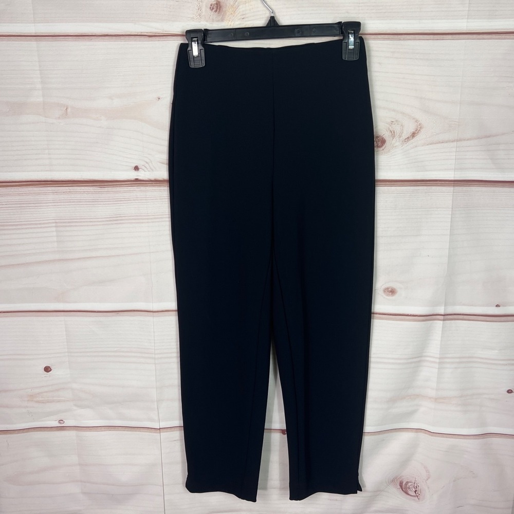 Boston Proper Pants Womens XXS Black Ankle Pull On Knit Mid‎ Rise Solid Straight